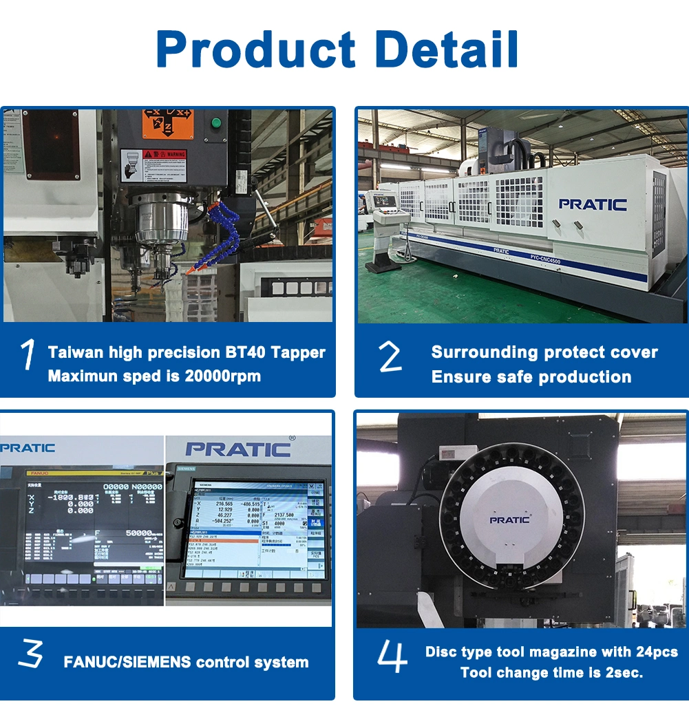 3 Axis Universal Metal Profiles Vertical CNC Machining Center for Auto Parts Mold Aluminum Window Door Frame Processing